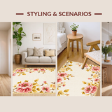 Chic Pastel Botanical Motifs(Ivory)