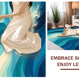 Charming Irregular Beach(Blue)