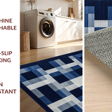 Contemporary Navy Geometric Arrangement(Blue)