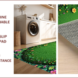 Ultra Soft Area Rug, Non Slip, Stain Resistant, Washable Area Rugs for Living Room, Bedroom, Nature-Inspired Non-Slip Living Room Rug(Green)