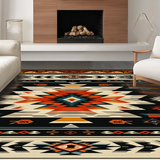 Sophisticated Black and White Ethno Design(Red)