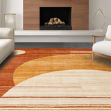 Ultra Soft Area Rug, Non Slip, Stain Resistant, Washable Area Rugs for Living Room, Bedroom, Trendy Artistic Ethereal Patterns(Brown)