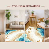 Contemporary Abstract Seaside Design(Beige)