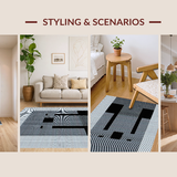 Cozy Textured Faux Fur Design(Gray)