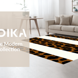 Ultra Soft Area Rug, Non Slip, Stain Resistant, Washable Area Rugs for Living Room, Bedroom, Elegant Distressed Texture Appeal(Brown)