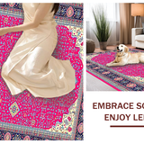 Elegant Fuchsia Tiled Patterned Delight(Red)