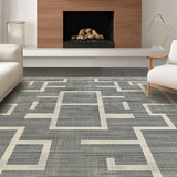 Ultra Soft Area Rug, Non Slip, Stain Resistant, Washable Area Rugs for Living Room, Bedroom, Minimalist Monochrome Outdoor Elegance(Gray)