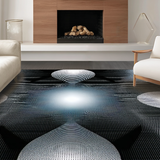 Chic Contemporary Illusion Motif(Black)