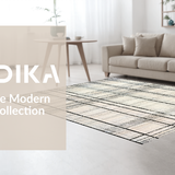 Classic Accent with Striking Alternating Lines and Minimalist Stripe Design(Beige)