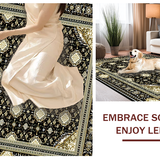 Elegant Black Ivory Medallion Design(Black)