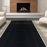 Ultra Soft Area Rug, Non Slip, Stain Resistant, Washable Area Rugs for Living Room, Bedroom, Elegant Rustic Cheetah Design(Beige)