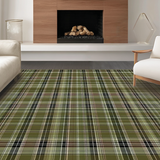 Ultra Soft Area Rug, Non Slip, Stain Resistant, Washable Area Rugs for Living Room, Bedroom, Vibrant Minimalist Stripe Arrangement(Brown)