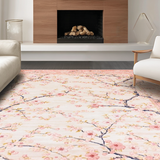Ultra Soft Area Rug, Non Slip, Stain Resistant, Washable Area Rugs for Living Room, Bedroom, Elegant Creamy Geometric Touch(Pink)