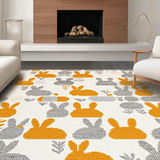 Contemporary Cute Bunny Silhouette(White)