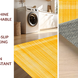 Ultra Soft Area Rug, Non Slip, Stain Resistant, Washable Area Rugs for Living Room, Bedroom, Sunny Warmth Farmhouse Essence(Yellow)
