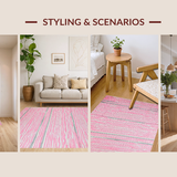 Pastel Pink Striped Elegance(Pink)