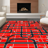 Engaging Toy Vehicle Route(Red)