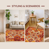 Colorful Rustic Textural Harmony(Red)