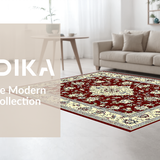 Luxurious Burgundy and Ivory Motif(Red)