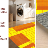 Ultra Soft Area Rug, Non Slip, Stain Resistant, Washable Area Rugs for Living Room, Bedroom, Luxurious Warm Color Fusion(Yellow)