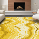 Ultra Soft Area Rug, Non Slip, Stain Resistant, Washable Area Rugs for Living Room, Bedroom, Warm Earth Tone Textured Pattern(Yellow)