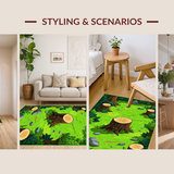 Joyful Cartoonish Scene(Green)