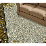 Ultra Soft Area Rug, Non Slip, Stain Resistant, Washable Area Rugs for Living Room, Bedroom, Stain-Resistant Safari Theme Entryway Rug(Yellow)