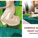 Artistic Textured Layered Composition(Green)