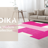 Ultra Soft Area Rug, Non Slip, Stain Resistant, Washable Area Rugs for Living Room, Bedroom, Bright Non-Slip Safe Play Surface(Pink)