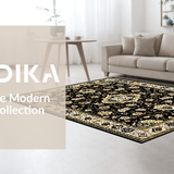 Transitional Cozy Ogee Design(Black)