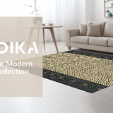 Ultra Soft Area Rug, Non Slip, Stain Resistant, Washable Area Rugs for Living Room, Bedroom, Chic Cheetah Print Fusion(Beige)