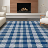 Trendy Rustic Plaid Home Decor Accent(Blue)
