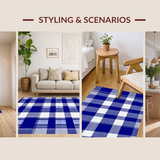 Elegant Coastal Checkered Aesthetic(Blue)