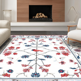 Vibrant Seasonal Feathered Design(White)