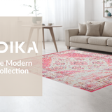 Chic Distressed Botanical Motif(Pink)