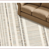 Ultra Soft Area Rug, Non Slip, Stain Resistant, Washable Area Rugs for Living Room, Bedroom, Charming Cottage-Inspired Geometric Motif(Beige)