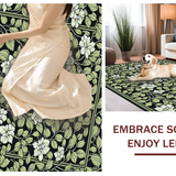 Striking Monochrome Plant Motif(Black)