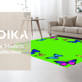 Ultra Soft Area Rug, Non Slip, Stain Resistant, Washable Area Rugs for Living Room, Bedroom, Vibrant Nature-Inspired Playful Theme(Pink)