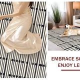 Contemporary Earthy Stripe Harmony(Black)