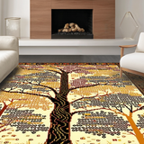 Ultra Soft Area Rug, Non Slip, Stain Resistant, Washable Area Rugs for Living Room, Bedroom, Nature-Inspired Earthy Tones(Gold)