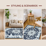 Transitional Tiled Design with Character(Blue)