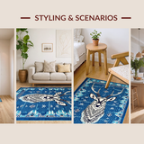 Dynamic Blue and Gray Ethnic Style(Blue)