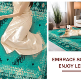 Elegant Geometric Teal Hues(Green)