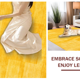 Ultra Soft Area Rug, Non Slip, Stain Resistant, Washable Area Rugs for Living Room, Bedroom, Rustic Earthy Bright Accent(Yellow)