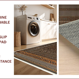 Ultra Soft Area Rug, Non Slip, Stain Resistant, Washable Area Rugs for Living Room, Bedroom, Rustic Brown Faux Cowhide Living Room Rug(Brown)