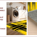 Ultra Soft Area Rug, Non Slip, Stain Resistant, Washable Area Rugs for Living Room, Bedroom, Vivid Tiger Stripe Aesthetic(Yellow)