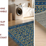 Geometric Blue Earth Tone Harmony(Blue)