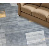 Ultra Soft Area Rug, Non Slip, Stain Resistant, Washable Area Rugs for Living Room, Bedroom, Contemporary Grey Abstract Harmony(Gray)