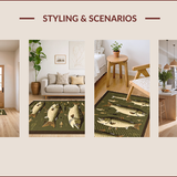 Earthy Tones Nature Inspired Motif(Green)