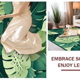 Stylish Fresh Leafy Print(Green)